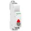 Picture of Single push button, Acti9, 1NC grey, indicator light red 110-230Vac