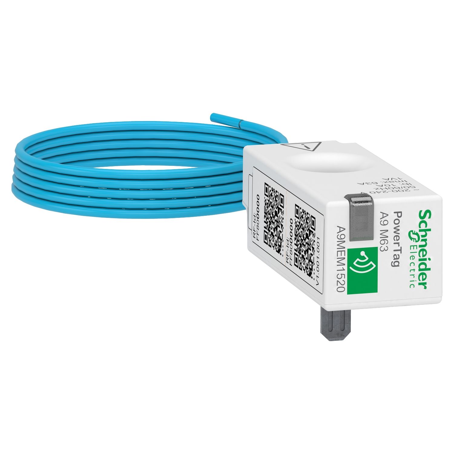 Picture of Energy sensor, PowerTag, PowerTag Monoconnect 63A 1P+Wire top and bottom position