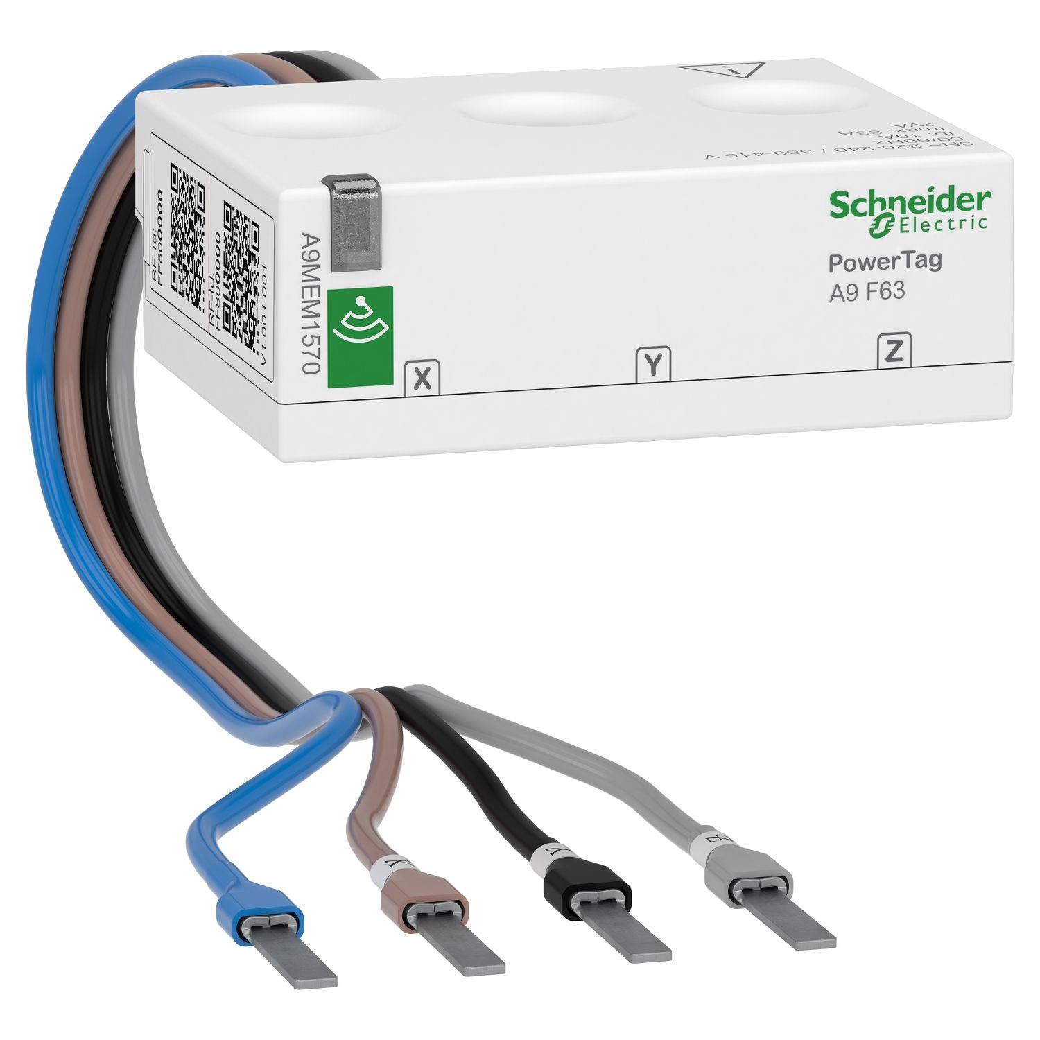 Picture of Energy sensor, Acti9, PowerTag Flex 63A 3P+N top and bottom position