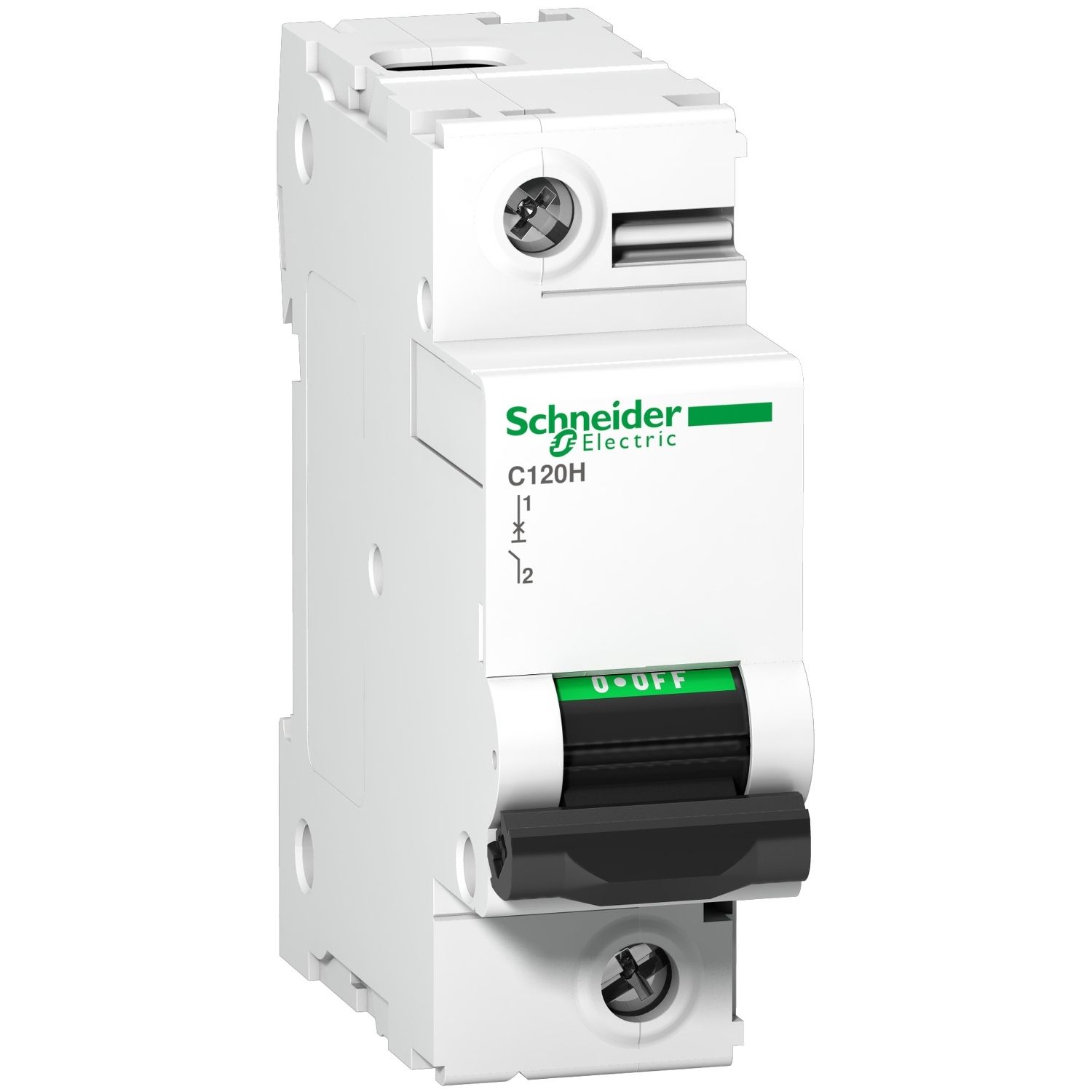 Picture of Miniature circuit breaker (MCB), Acti9, C120H, 1P, 80A, D curve, 15000A (IEC/EN 60898-1), 15kA (IEC/EN 60947-2)