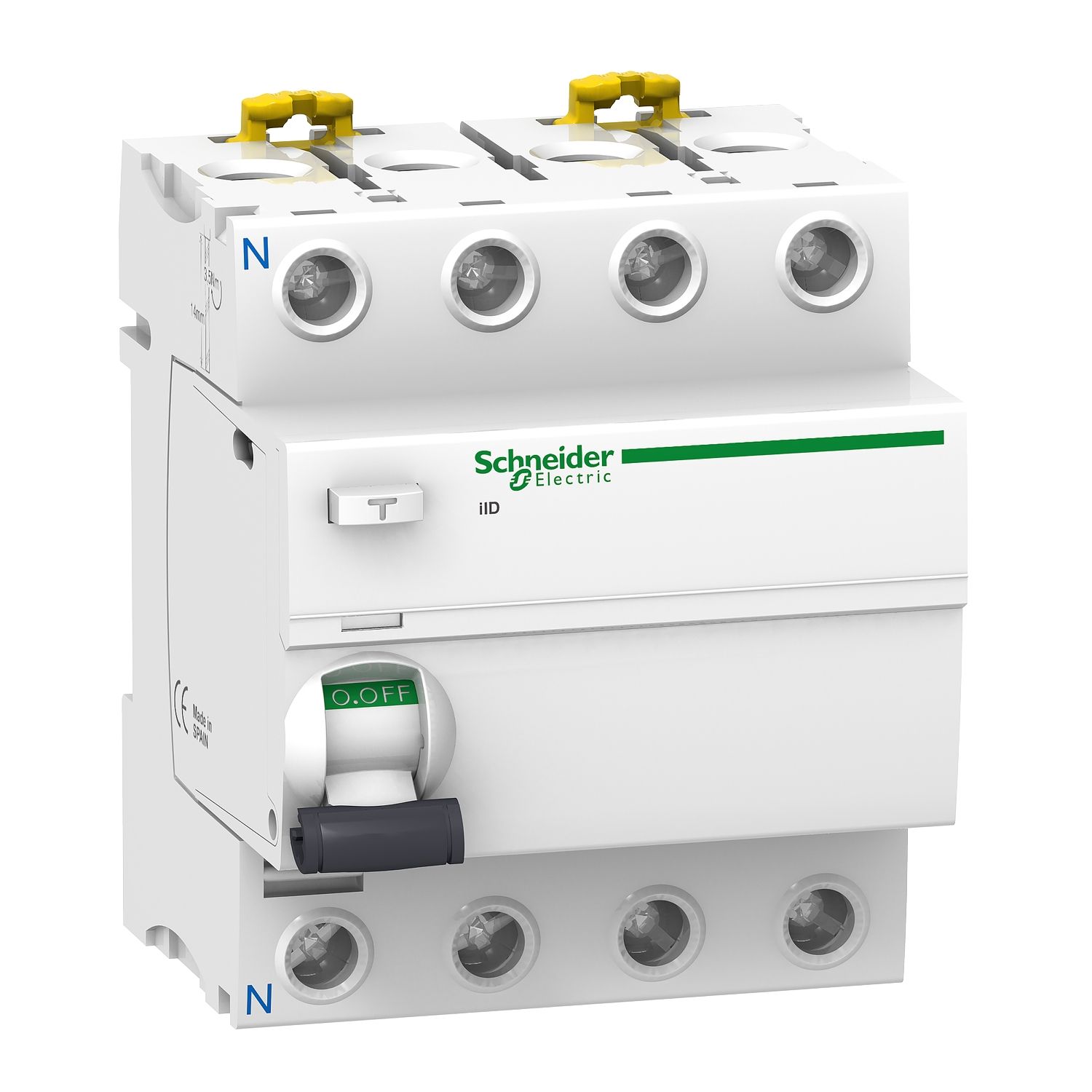 Picture of Residual current circuit breaker (RCCB), Acti9, iID, 4P, 80A, A type, 30mA