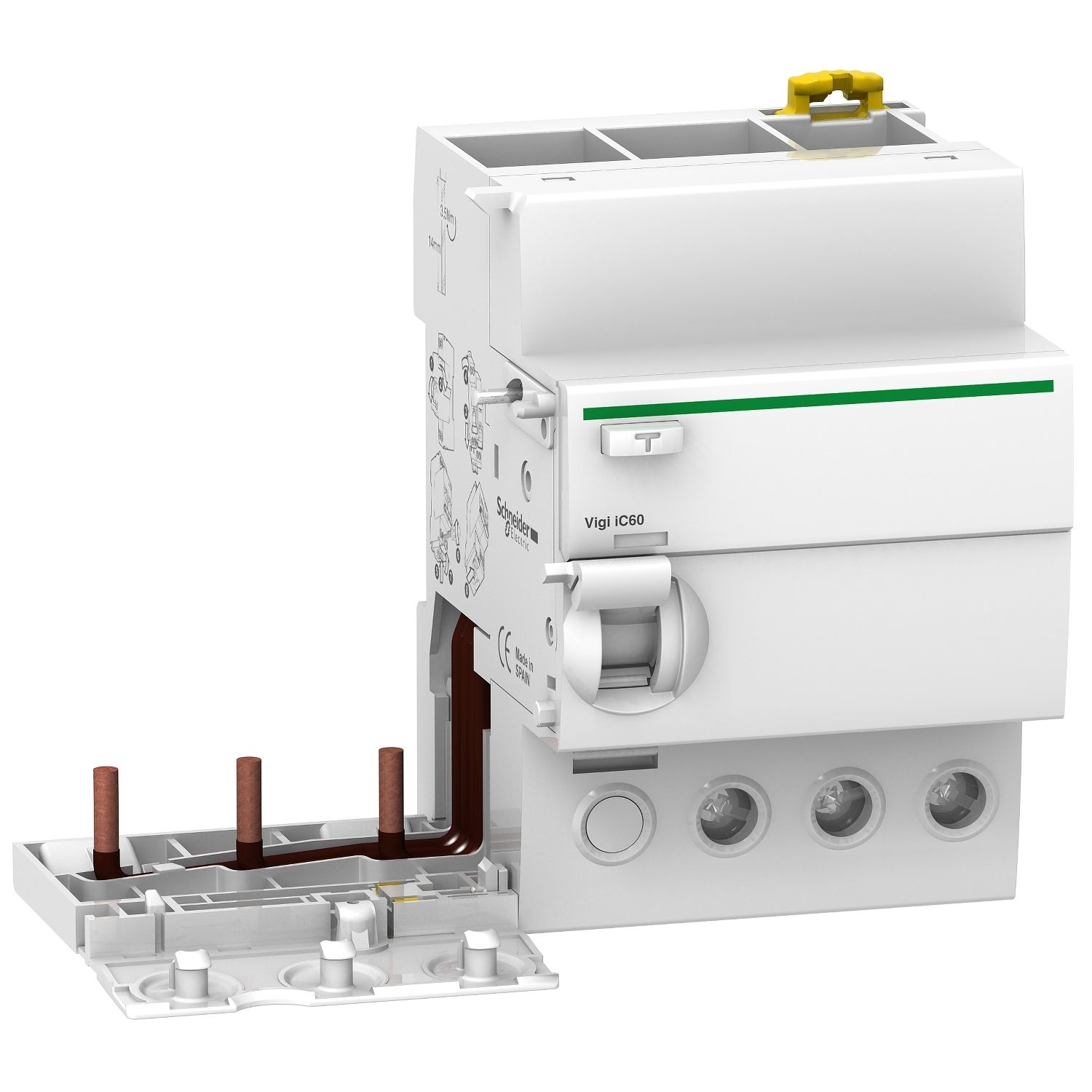 Picture of Earth leakage add-on block, Acti9, 3P, 63A, 300mA, A type