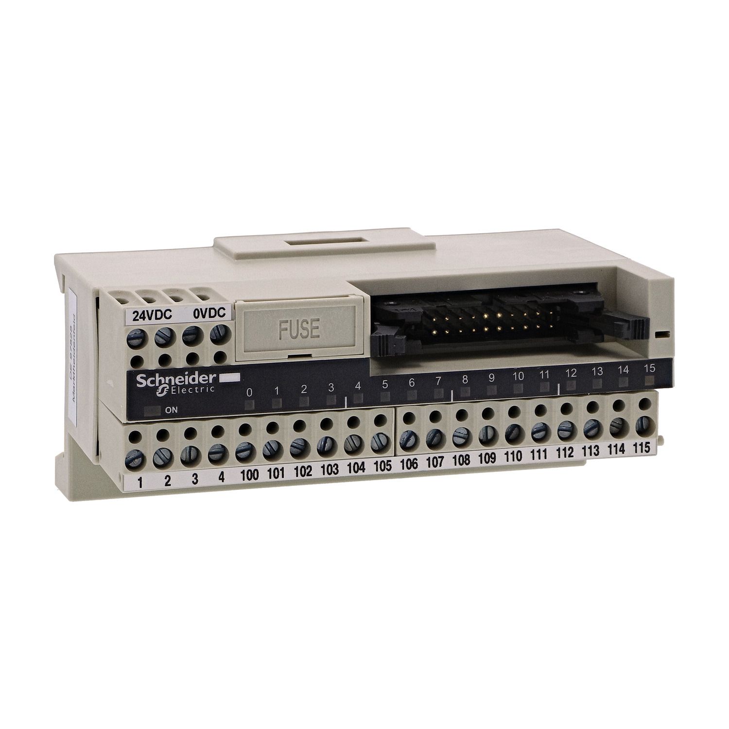 Picture of passive connection sub-base ABE7 - 16 inputs or outputs - Led
