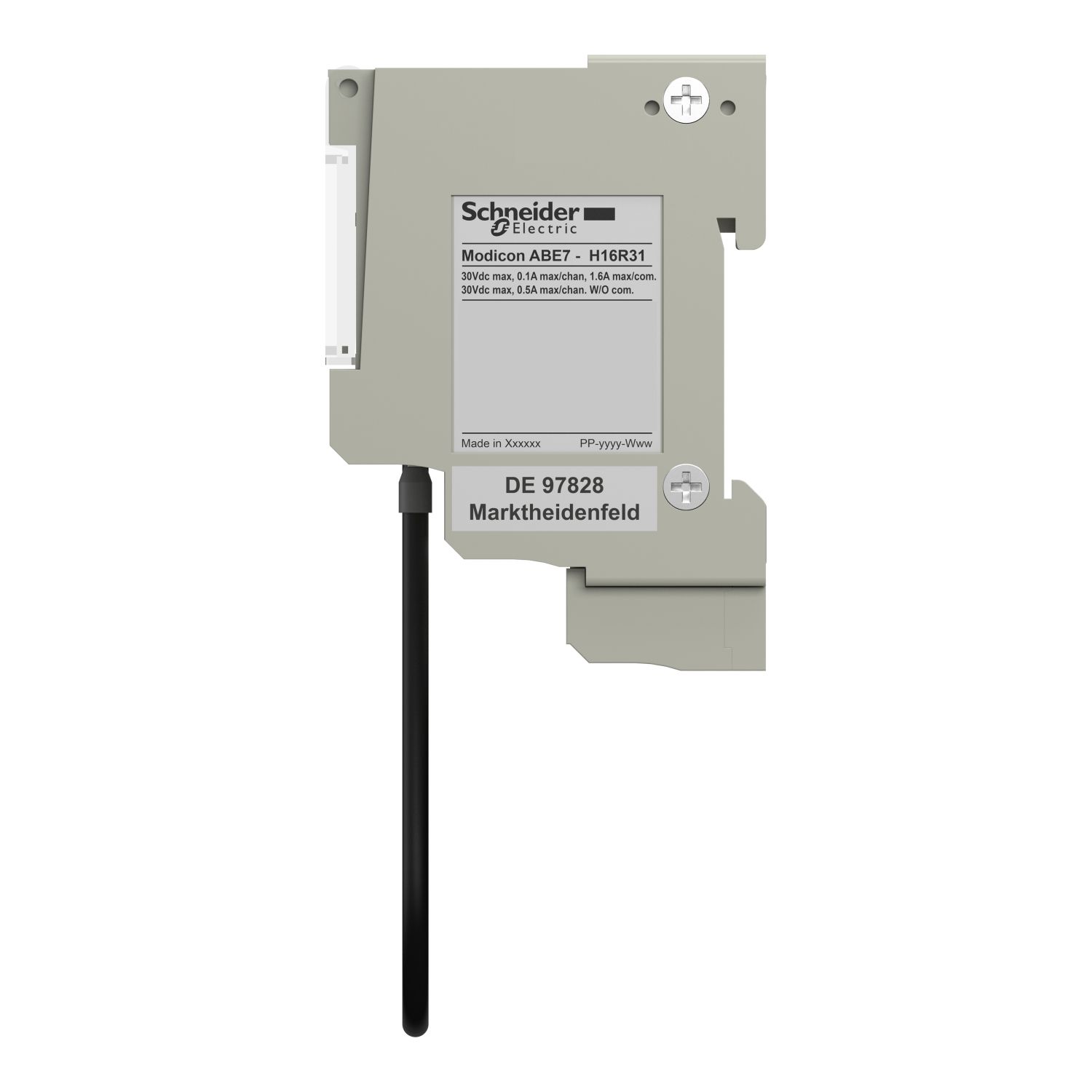Picture of passive connection sub-base ABE7 - 16 inputs or outputs - Led