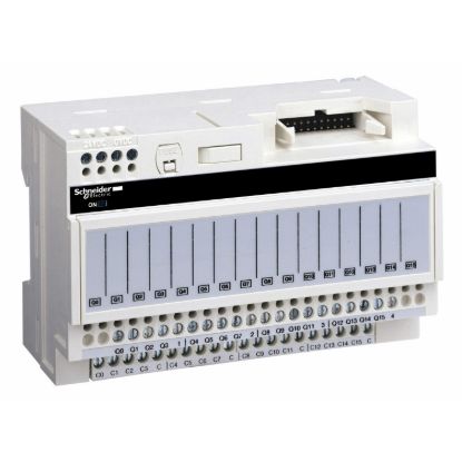 Picture of sub-base for plug-in relay ABE7 - 16 channels - relay 5 mm