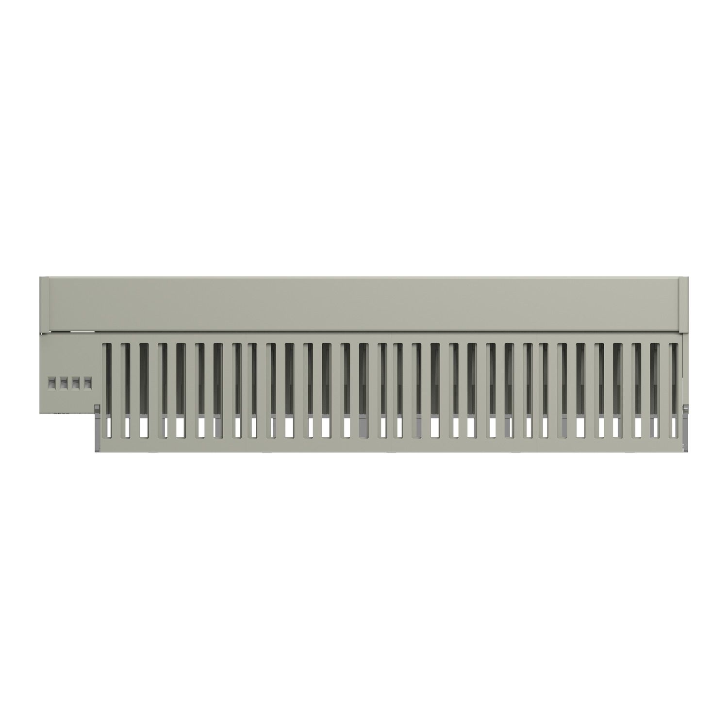 Picture of sub-base for plug-in relay ABE7 - 16 channels - fuses - relay 12.5 mm