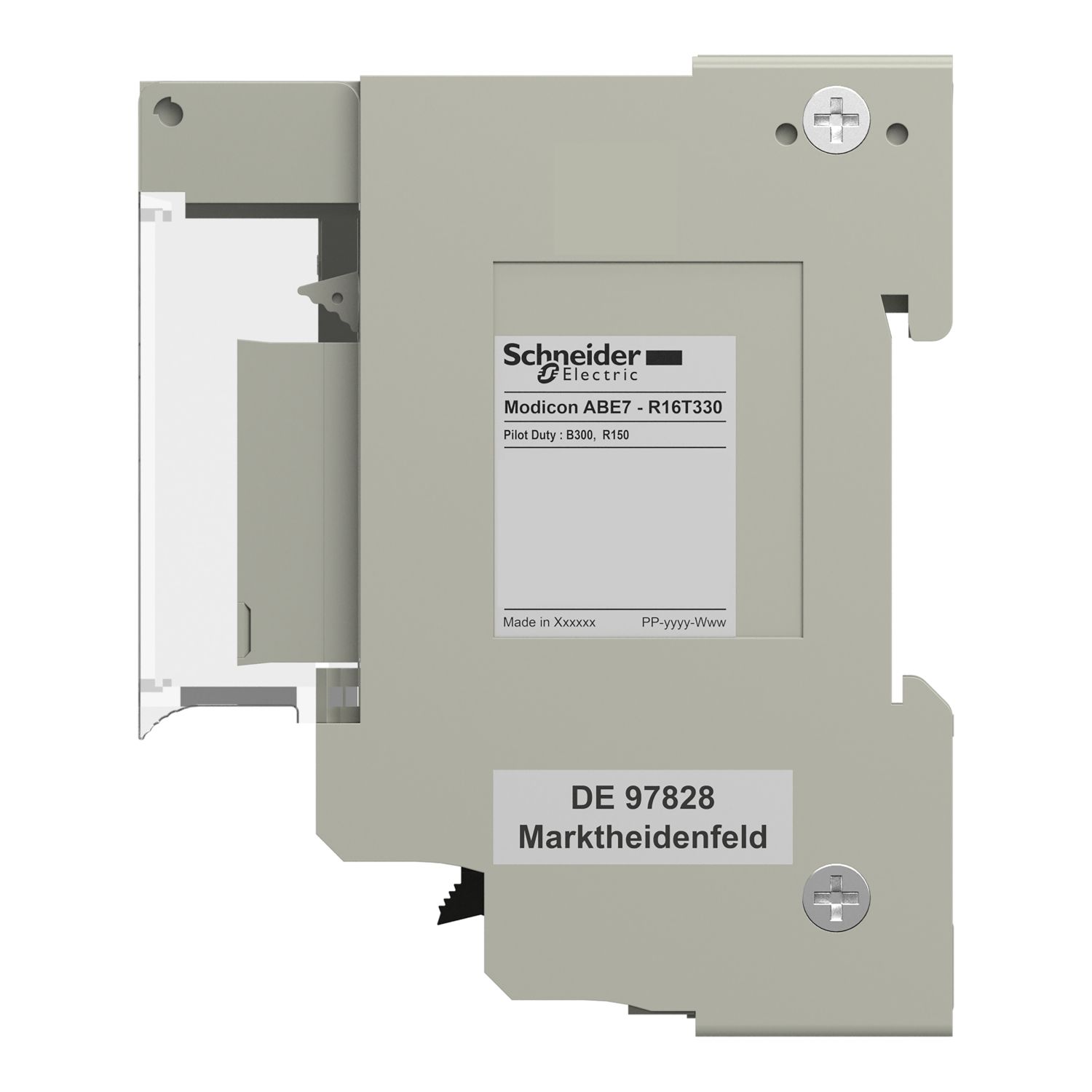 Picture of Sub-base with plug-in electromechanical relay ABE7 - 16 channels - relay 12.5 mm