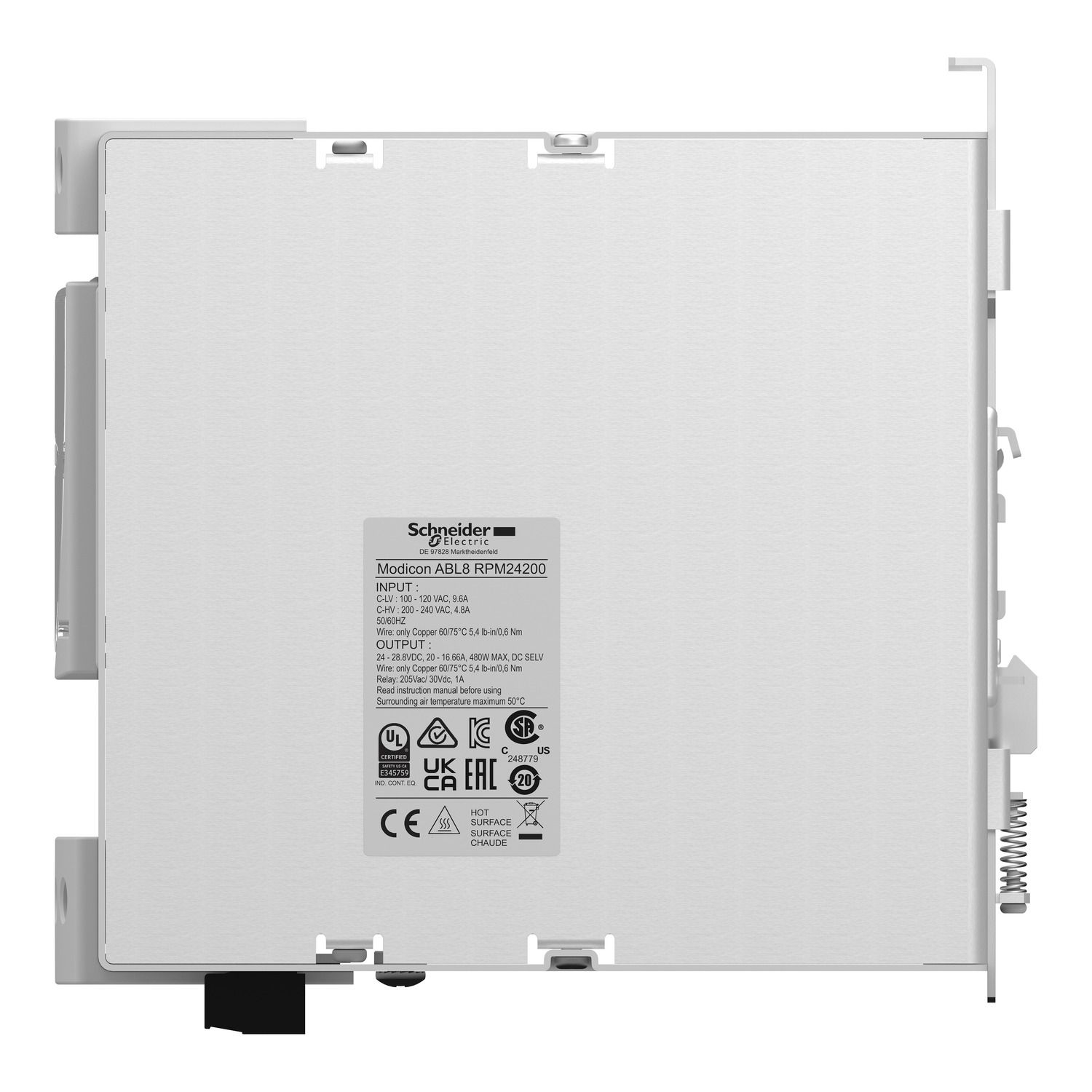 Picture of Regulated Switch Power Supply, Phaseo ABL7 ABL8, 1 or 2 phase, 100..240V, 24V, 20A