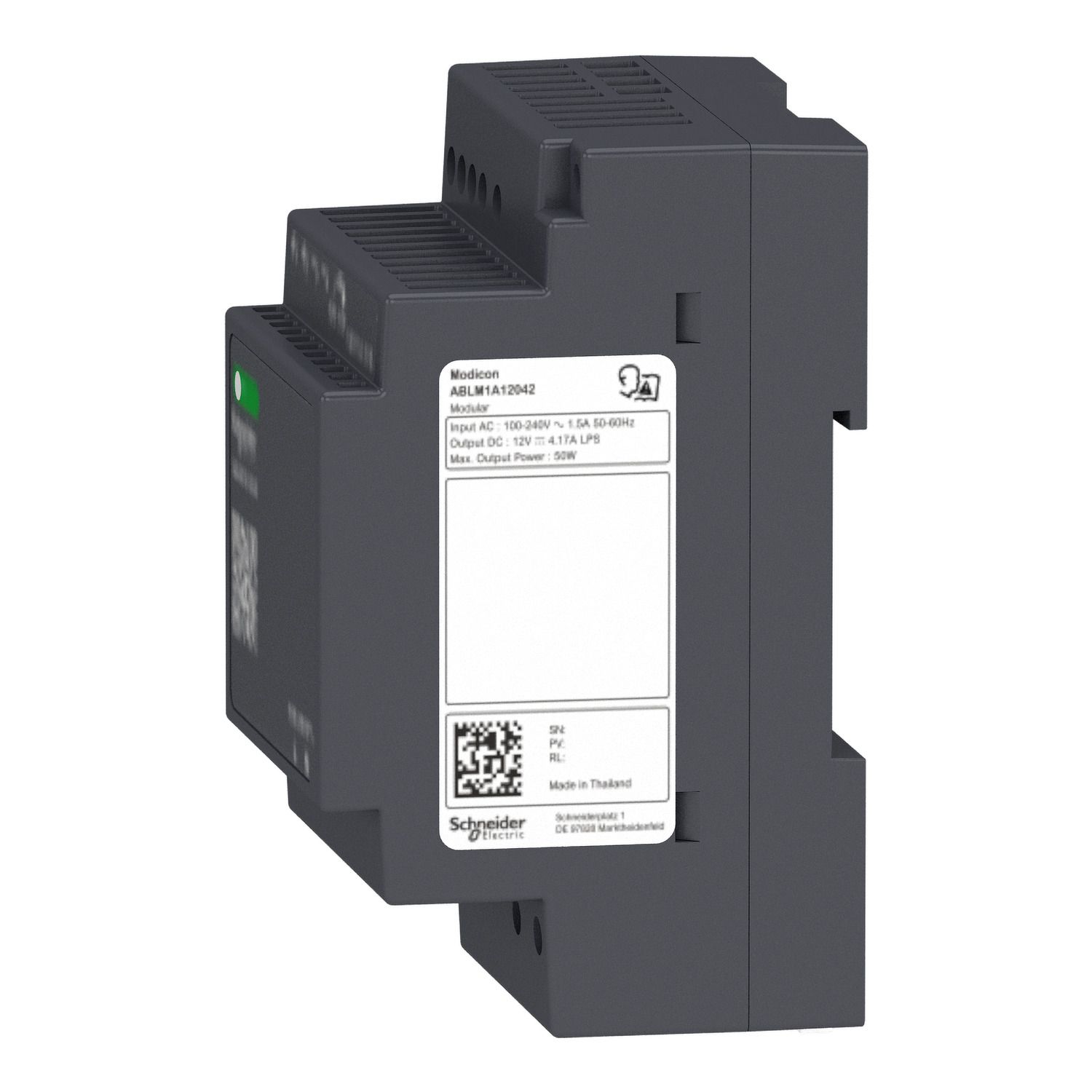 Picture of Regulated Power Supply, 100 to 240V AC, 12V, 4.2A, single phase, Modular