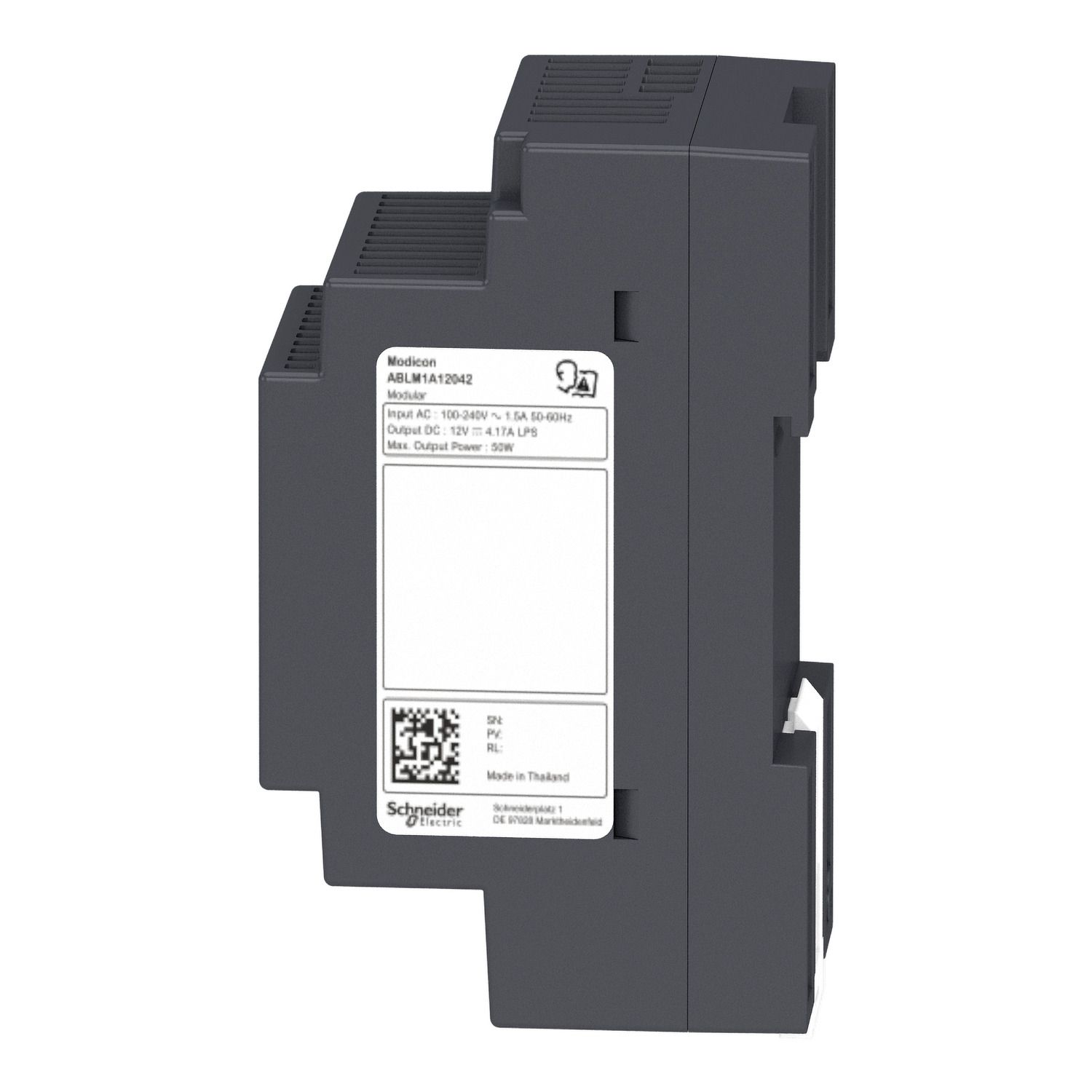 Picture of Regulated Power Supply, 100 to 240V AC, 24V, 2.5A, single phase, Modular