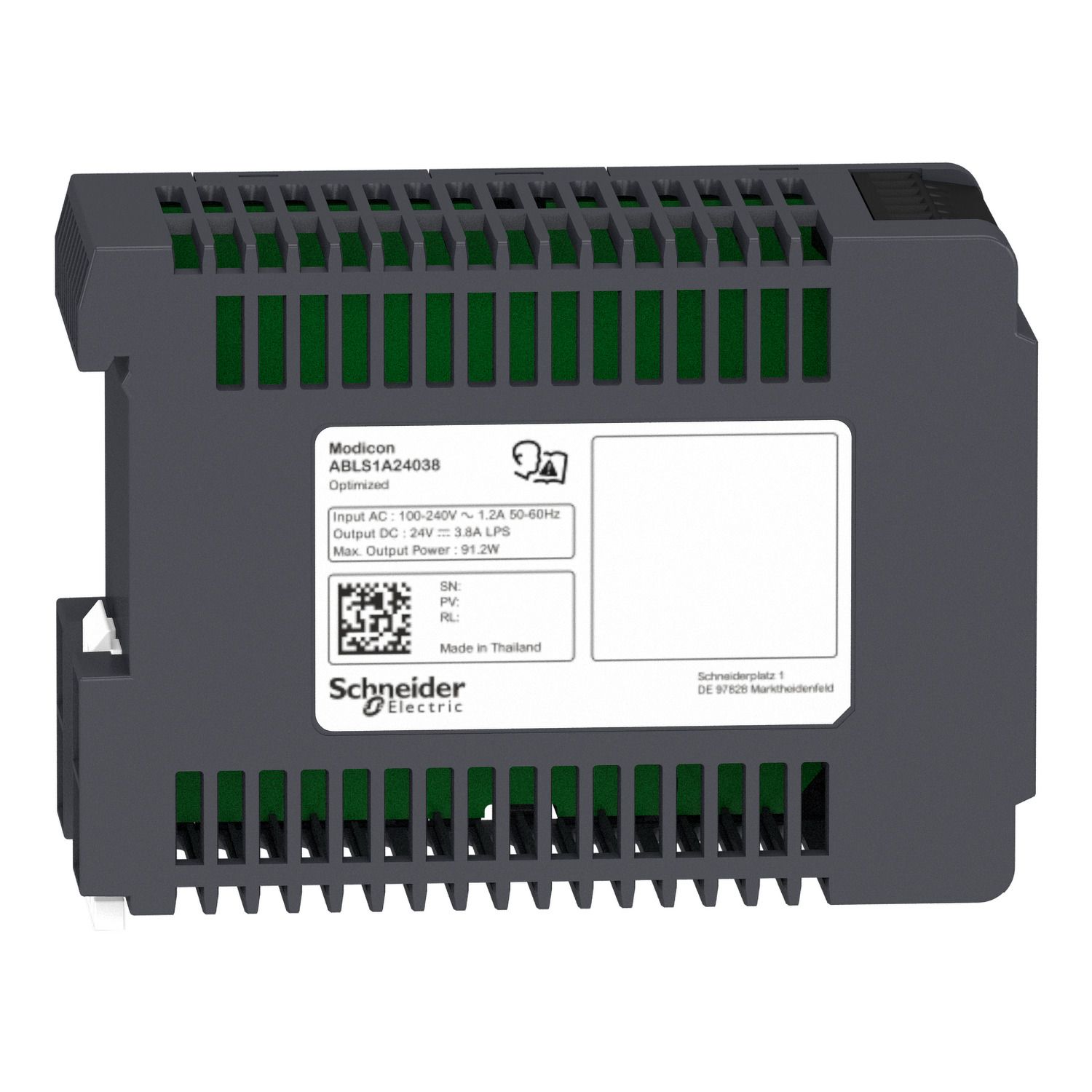 Picture of Regulated Power Supply, 100 to 240V AC, 24V, 3.8A, single phase, Optimized