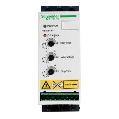 Picture of Soft starter for asynchronous motor, Altistart 01, ATS01, 6 A-380..415V-1.5..3 KW