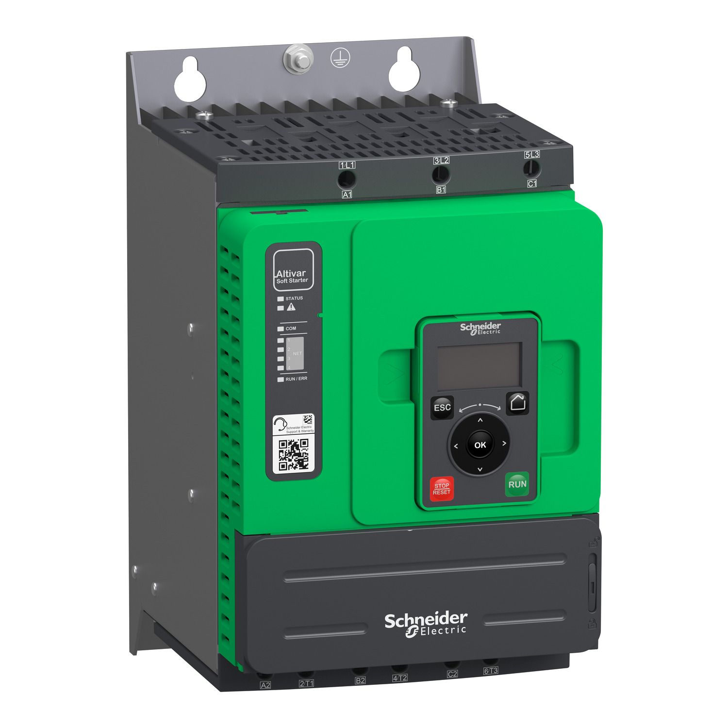 Picture of Soft starter, Altistart 480, 17A, 208 to 690V AC, control supply 110 to 230V AC