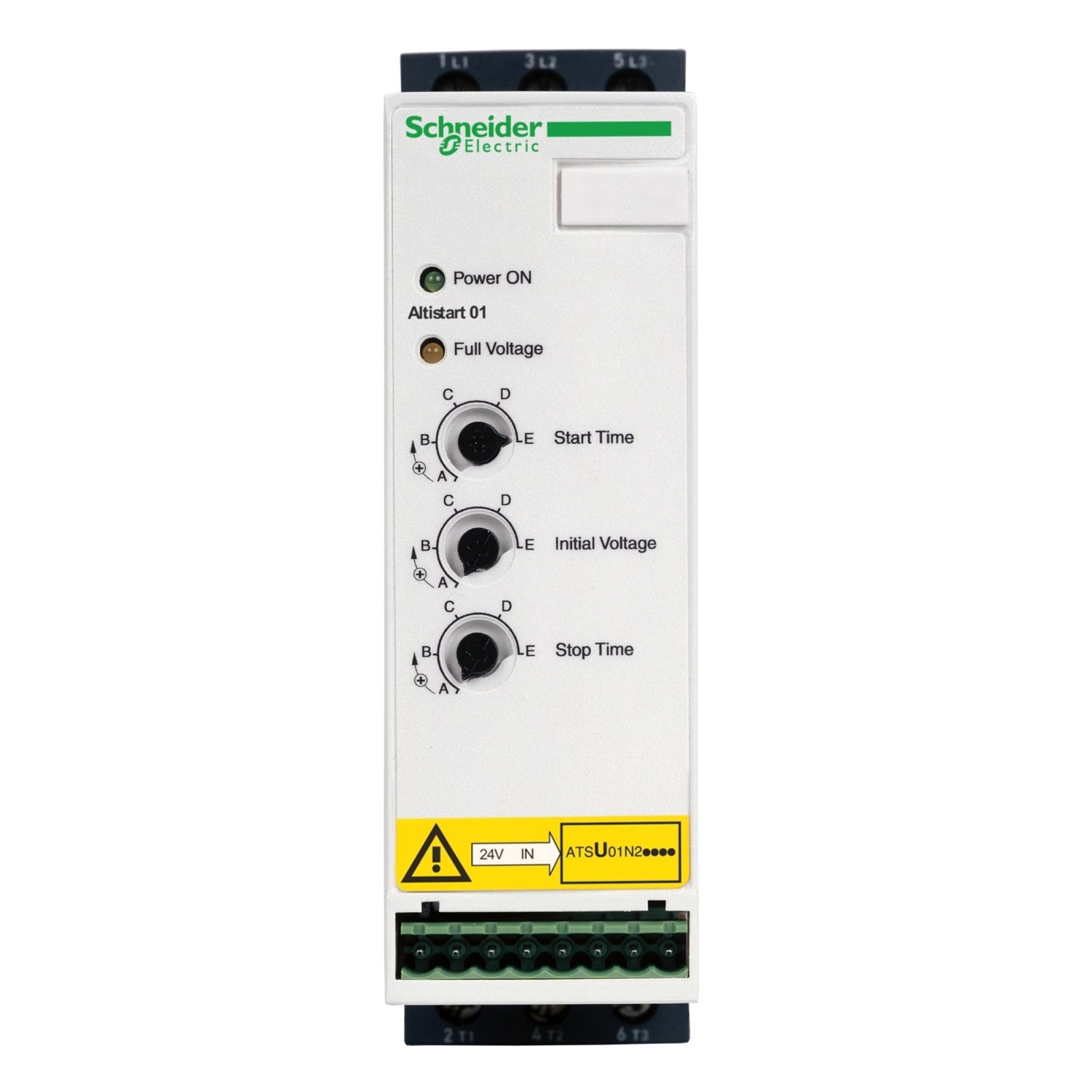 Picture of Soft starter for asynchronous motor, Altistart 01, ATSU01, 22 A-200..480 V-4..11 KW