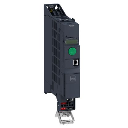 Picture of variable speed drive, Altivar Machine ATV320, 0.75kW, 200 to 240V, 1 phase, book