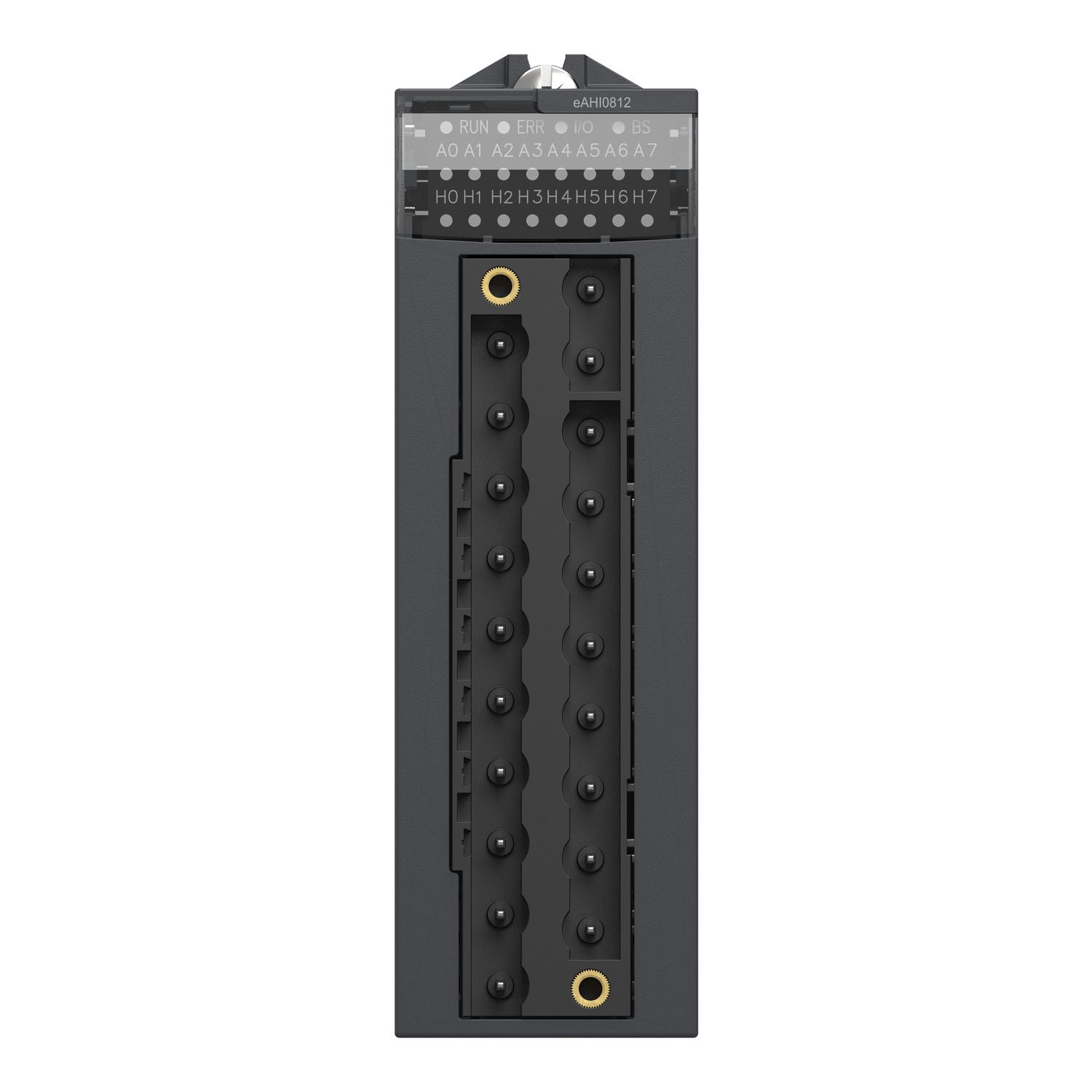 Picture of analog isolated high level input module, Modicon X80, 8 HART inputs, 4 to 20mA