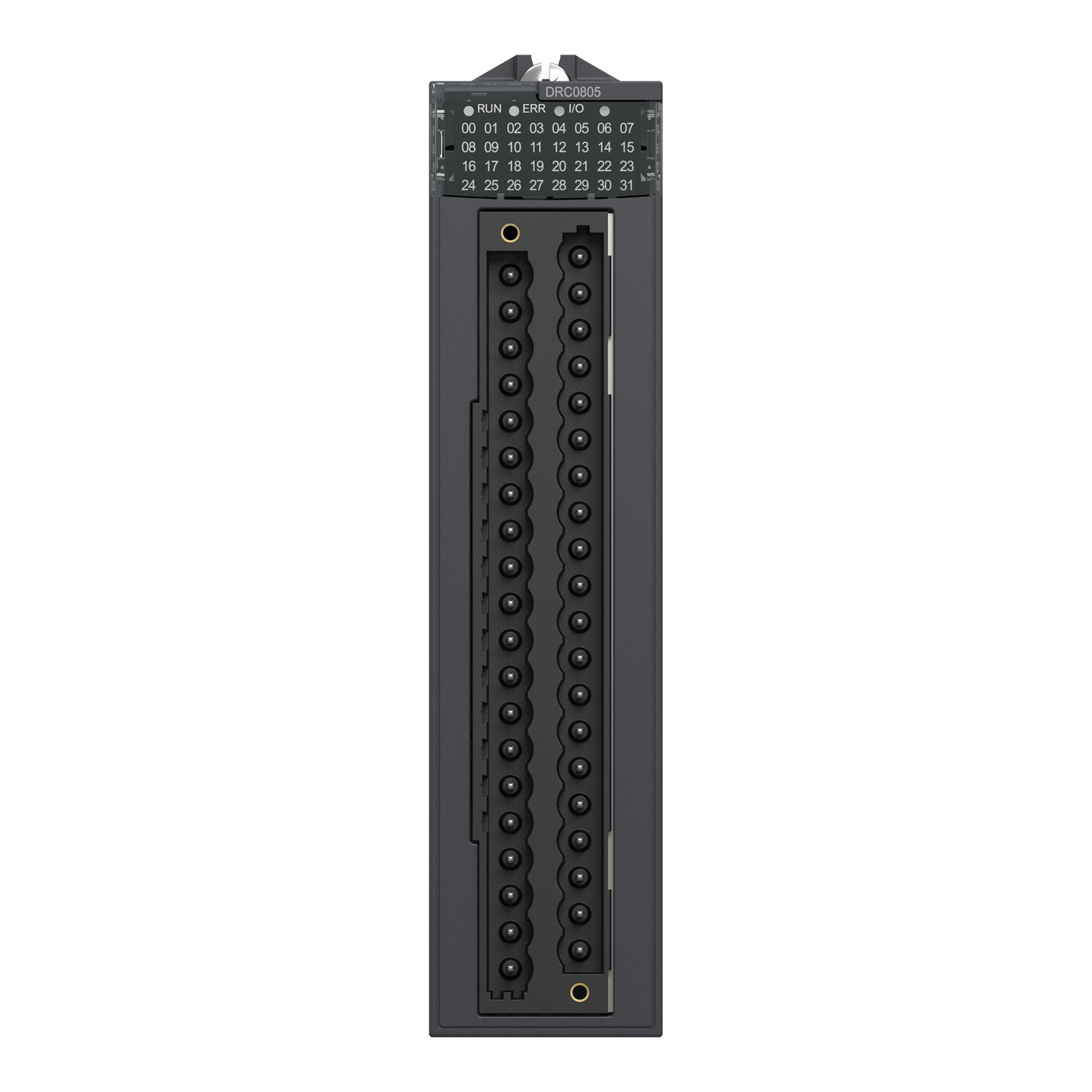 Picture of discrete output module, Modicon X80,  8 NO or NC relay outputs, 24 to 240V AC, 24 to 125V DC