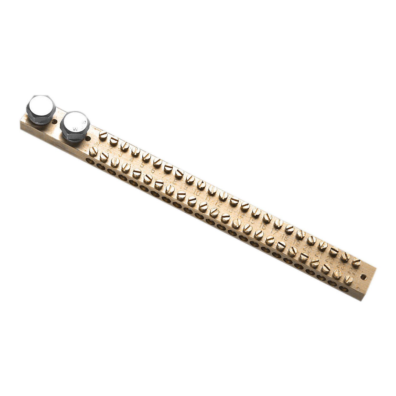 Picture of Link bar, Clipsal - Max 4, 165 A 24 hole length 223 mm 2 hexagon head