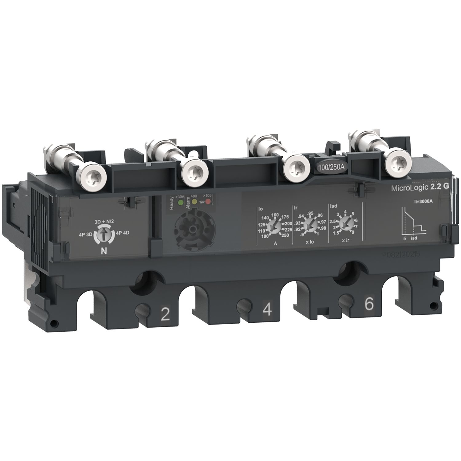 Picture of Trip unit MicroLogic 2.2G, ComPacT NSX100/160/250, 4 poles, electronic basic protections, generator protection, 40A