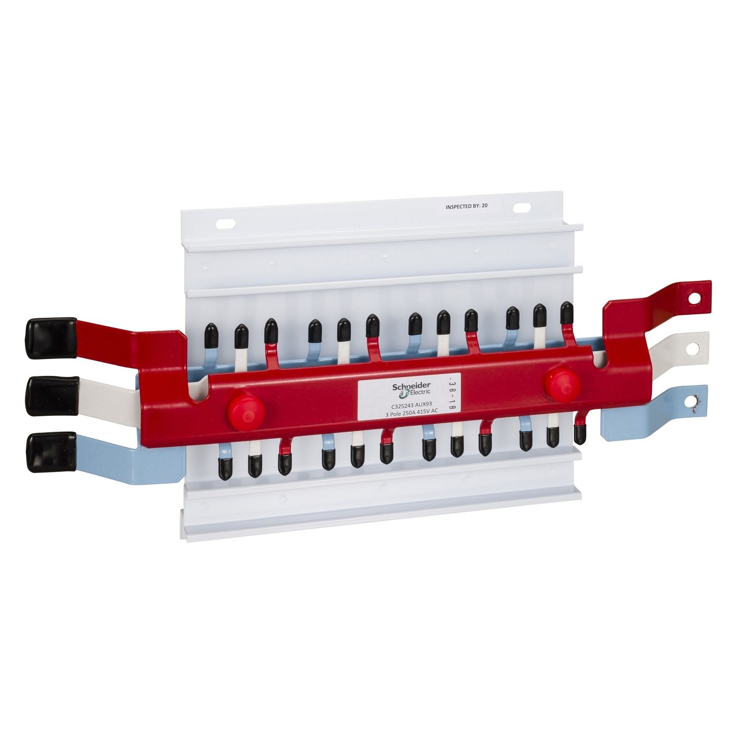 Picture of MSC Chassis, Acti9, 3PH, 250A, iC60 3P MCB with 9mm Auxiliary, 18 poles, Dual Feed