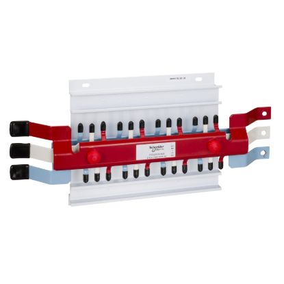 Picture of MSC Chassis, Acti9, 3PH, 250A, iC60 3P MCB with 9mm Auxiliary, 18 poles, Dual Feed