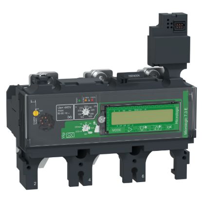Picture of Trip unit MicroLogic Vigi 7.3E, ComPacT NSX400/630, 3 poles, basic and earth leakage protections, energy meter, 400A