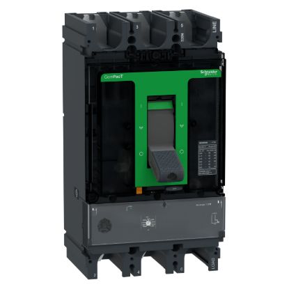 Picture of Circuit breaker, ComPacT NSX400N, 50kA/415VAC, 3 poles, MicroLogic 1.3M trip unit 320A