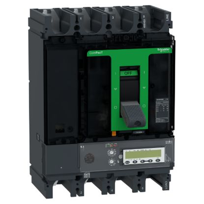 Picture of Circuit breaker, ComPacT NSX400HB1, 75kA/690VAC, 4 poles, MicroLogic 6.3E trip unit 400A