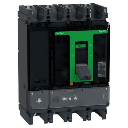 Picture of Circuit breaker, ComPacT NSX400HB2, 100kA/690VAC, 4 poles, MicroLogic 2.3 trip unit 250A