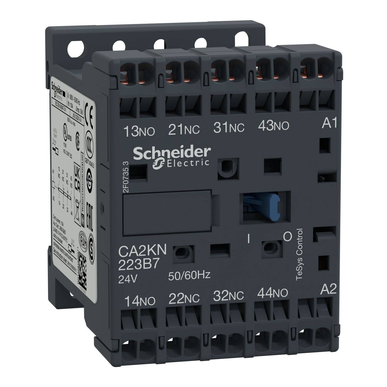 Picture of Control Relay, TeSys K, 4P(2NO+2NC), 690V, 230V AC coil, without integral suppression device