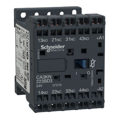 Picture of Control Relay, TeSys K, 4P(2NO+2NC), 690V, 24V DC coil,spring terminal