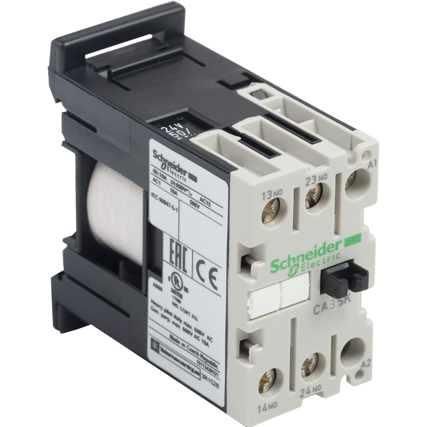 Picture of Control Relay, TeSys K, 2 NO, <= 690 V, 24 V DC standard coil