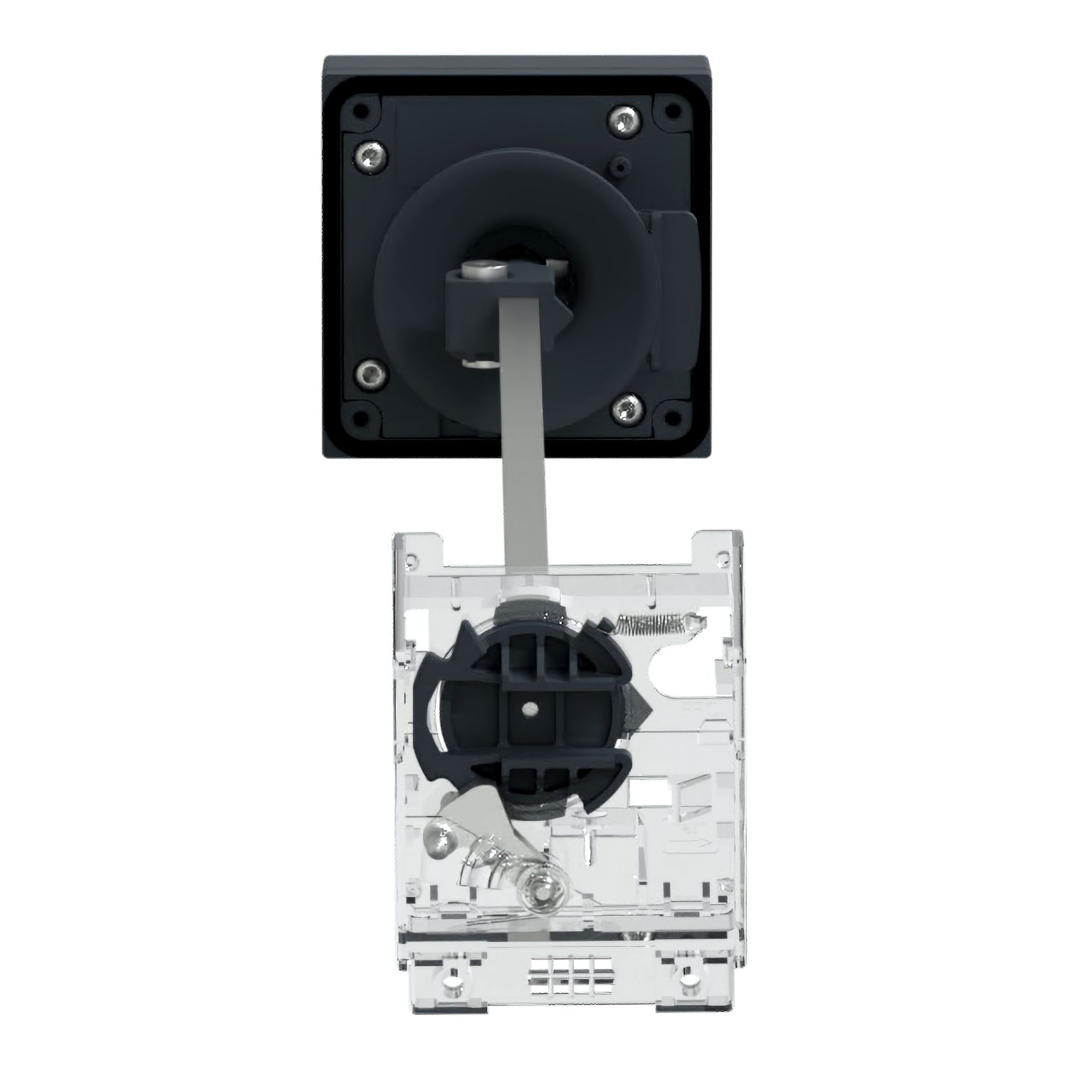 Picture of Extended rotary handle kit, TeSys GV2, TeSys Deca, IP54, black handle, with trip indication, for GV2L-GV2P