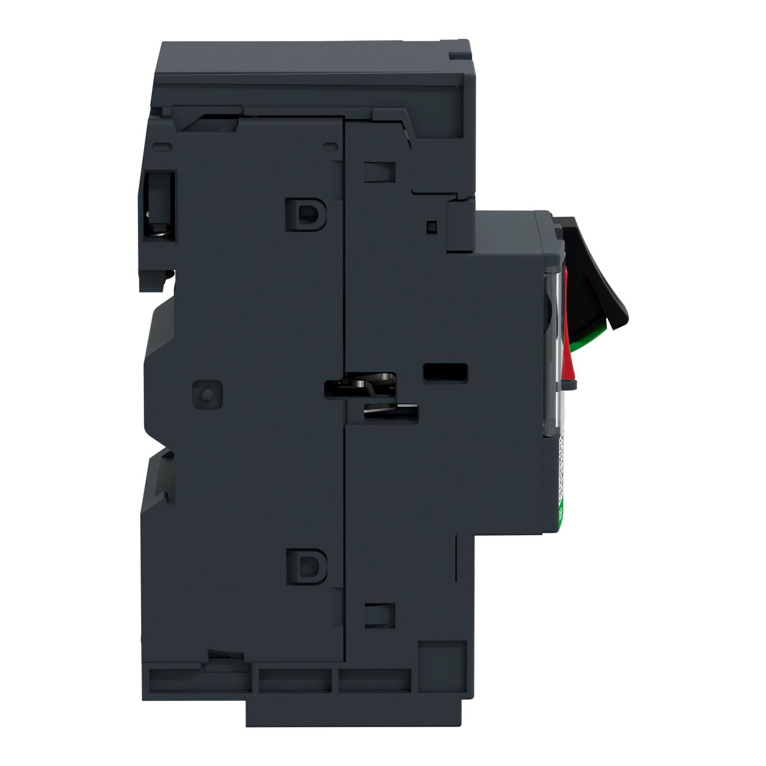 Picture of Motor circuit breaker,TeSys Deca frame 2,3P,0.25-0.4A,thermal magnetic,push button,spring terminals