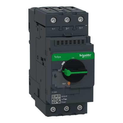 Picture of Motor circuit breaker,TeSys Deca frame 3,3P,25A,magnetic,rotary handle,EverLink terminals
