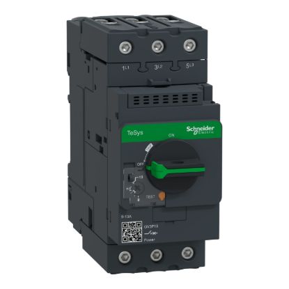 Picture of Motor circuit breaker,TeSys Deca frame 3,3P,9-13A,thermal magnetic,EverLink terminals