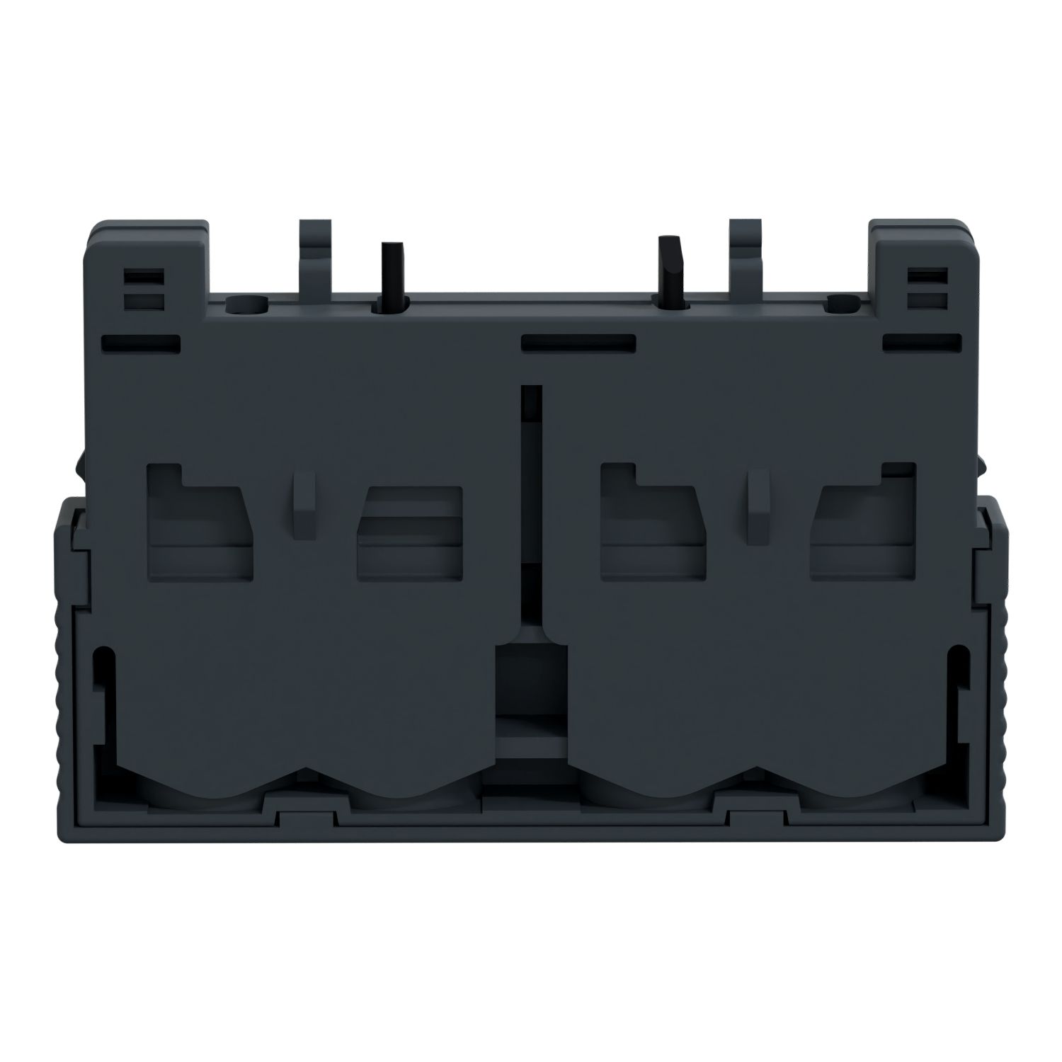 Picture of Add-on contact block,TeSys Deca Frame 2/3,1NC+1NO(fault),front,for GV2/GV3(except GV3ME)