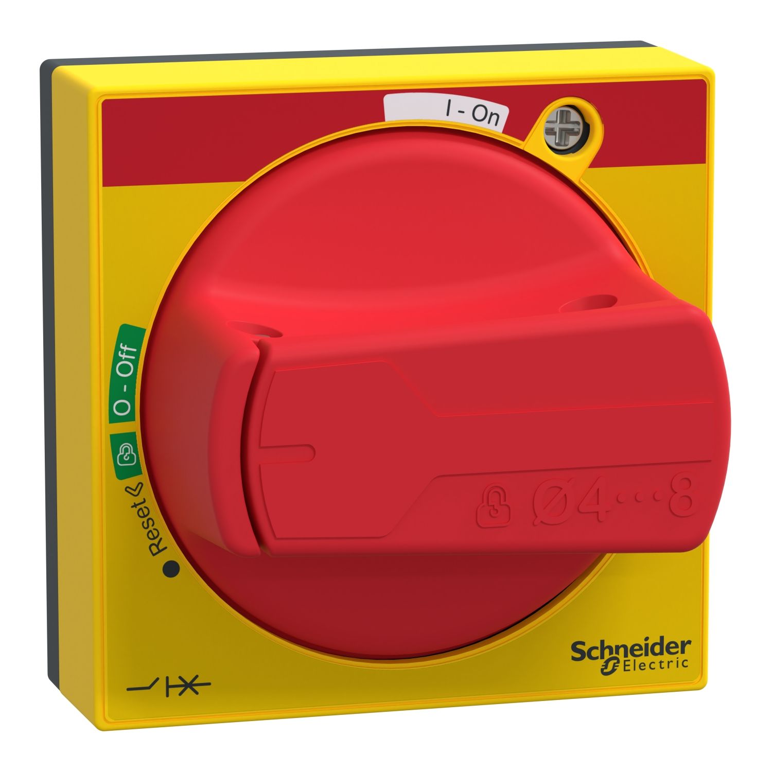 Picture of Rotary handle, TeSys U, TeSys Deca-GV3-U, IP65, red handle, without trip indication