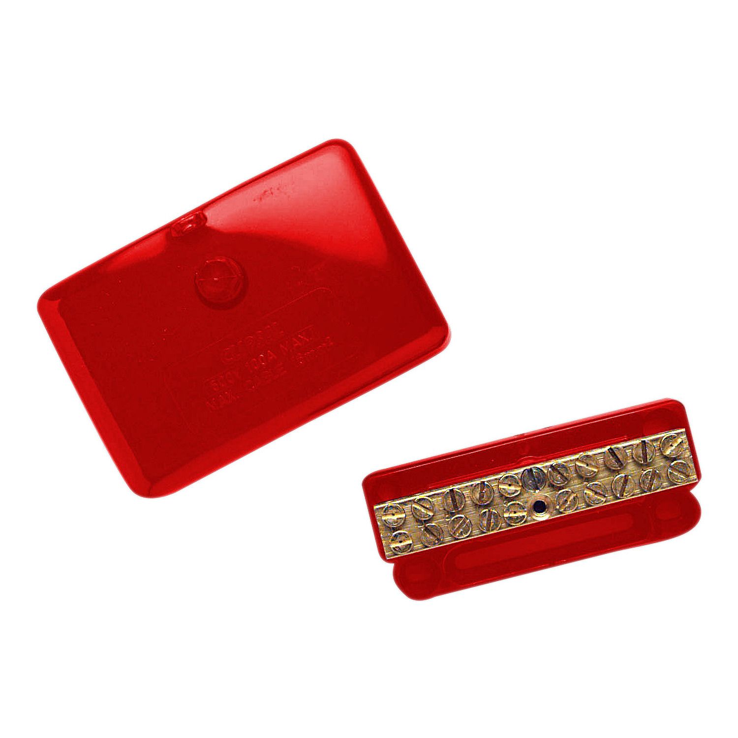 Picture of Mini Active link, Clipsal - Max 4, 100 A 500 V 10 hole with cover Red