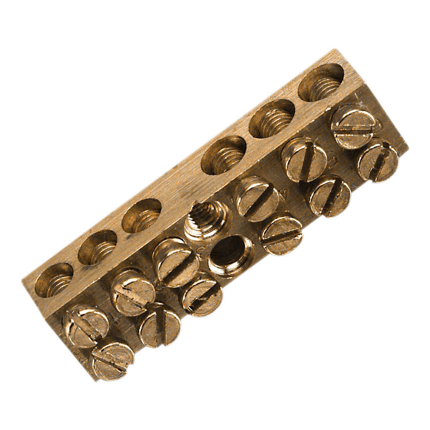 Picture of Brass link bar, Clipsal - Max 4, 100 A 500 V 6 hole