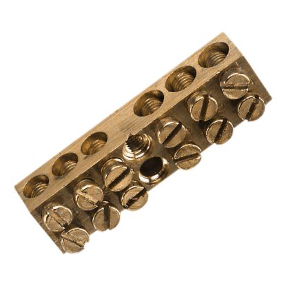 Picture of Brass link bar, Clipsal - Max 4, 100 A 500 V 6 hole