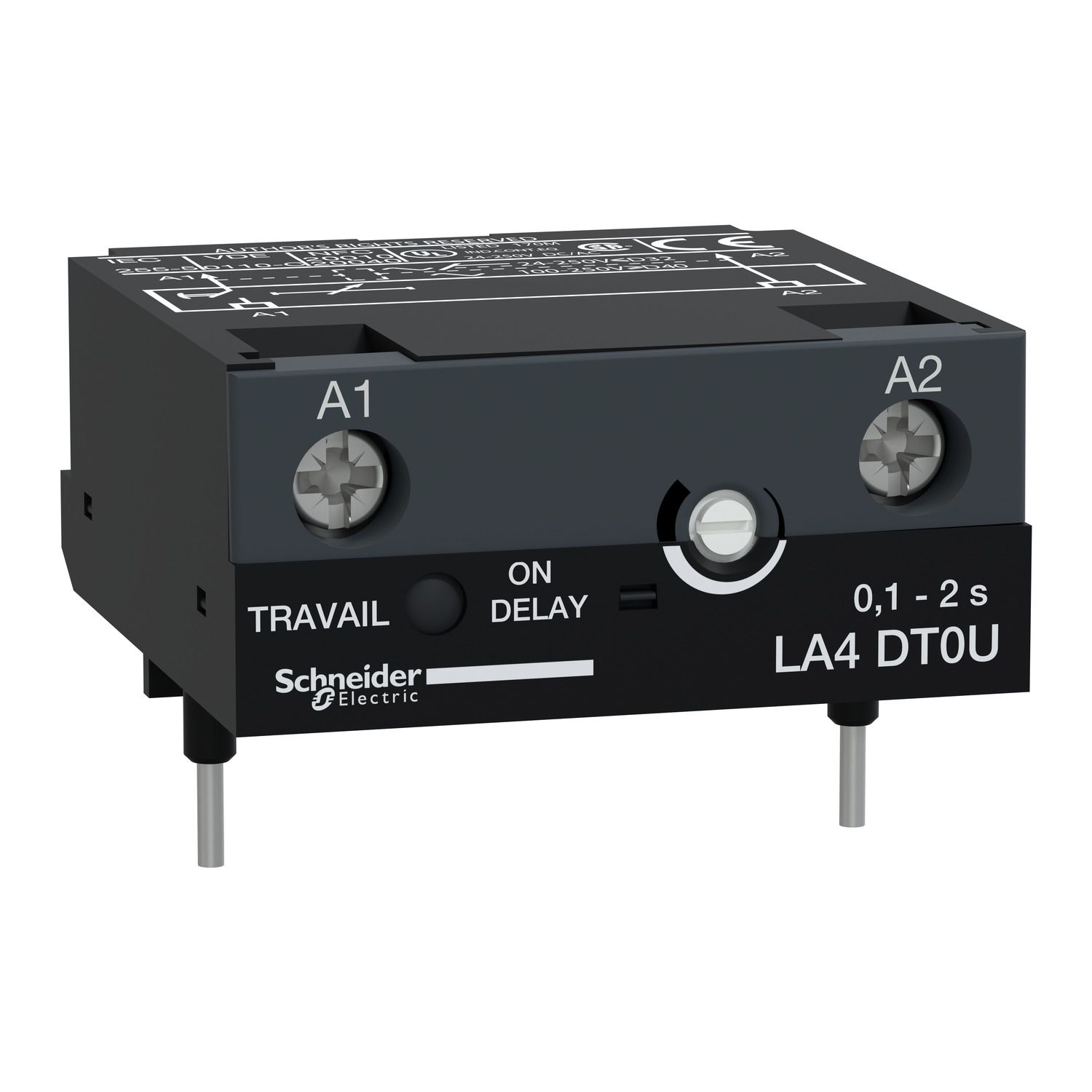 Picture of electronic timer module, type on delay 0.1...2s, 24...250V DC/AC