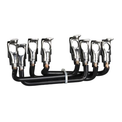 Picture of Set of power connections, parallel bars, for 4P changeover contactors assembly, LC1D80004