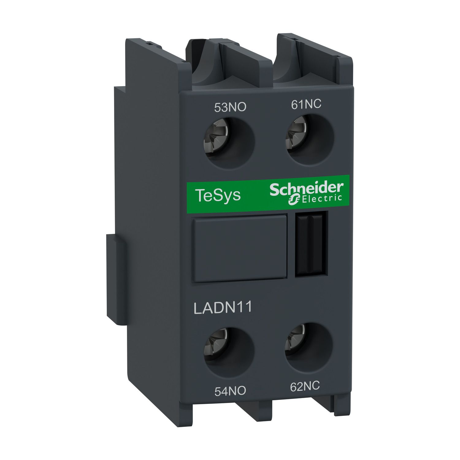 Picture of Auxiliary Contact Block, TeSys D, TeSys Deca, 1NO + 1NC, front mounting, screw clamp terminals