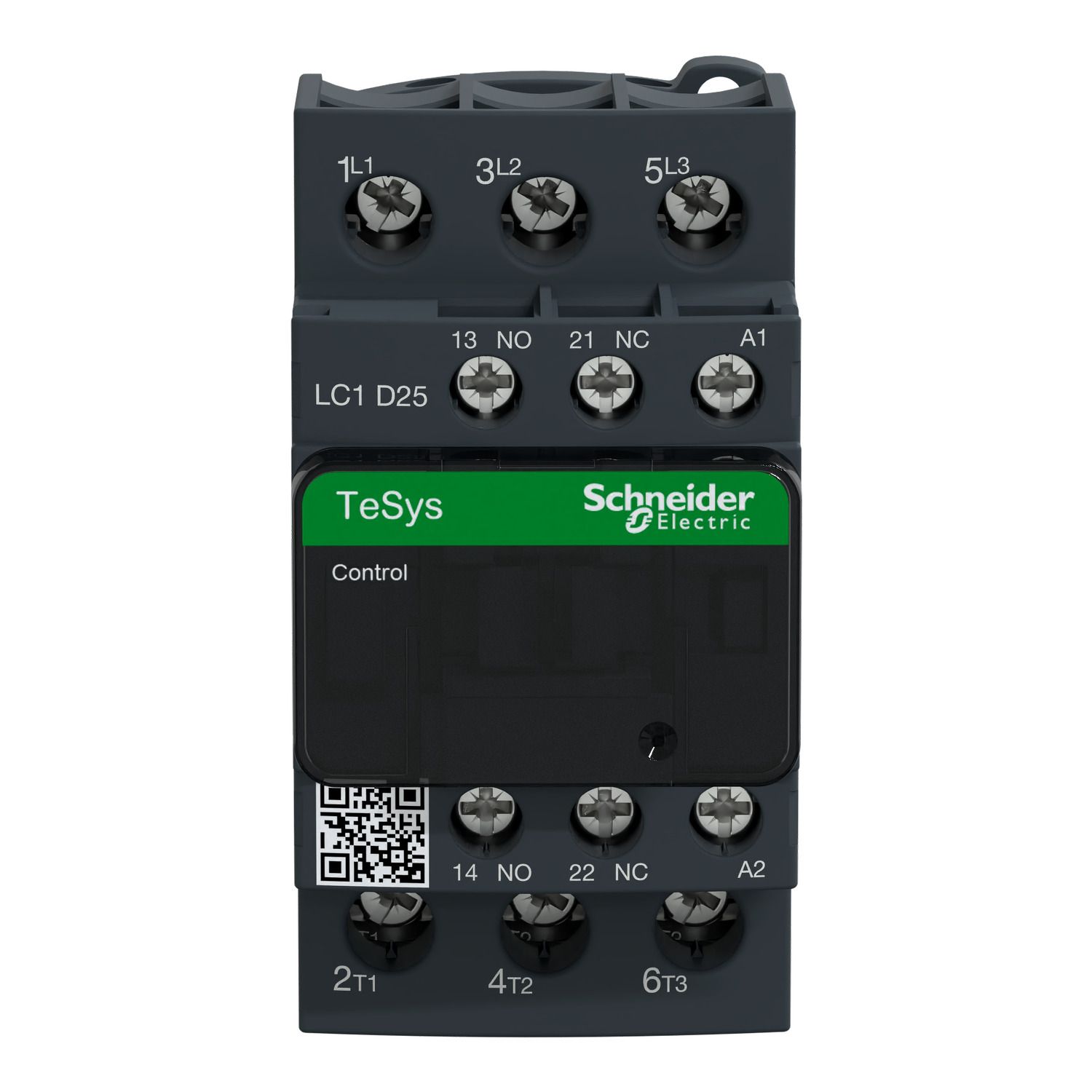 Picture of Contactor, TeSys D, 3P(3 NO), AC-3/AC-3e, 0 to 440V, 25A, 480VAC 50/60Hz coil