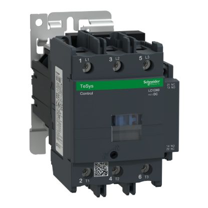 Picture of Contactor, TeSys D, TeSys Deca, 3P(3NO), AC-3/AC-3e, <=440V, 80A, 220V DC wide range coil