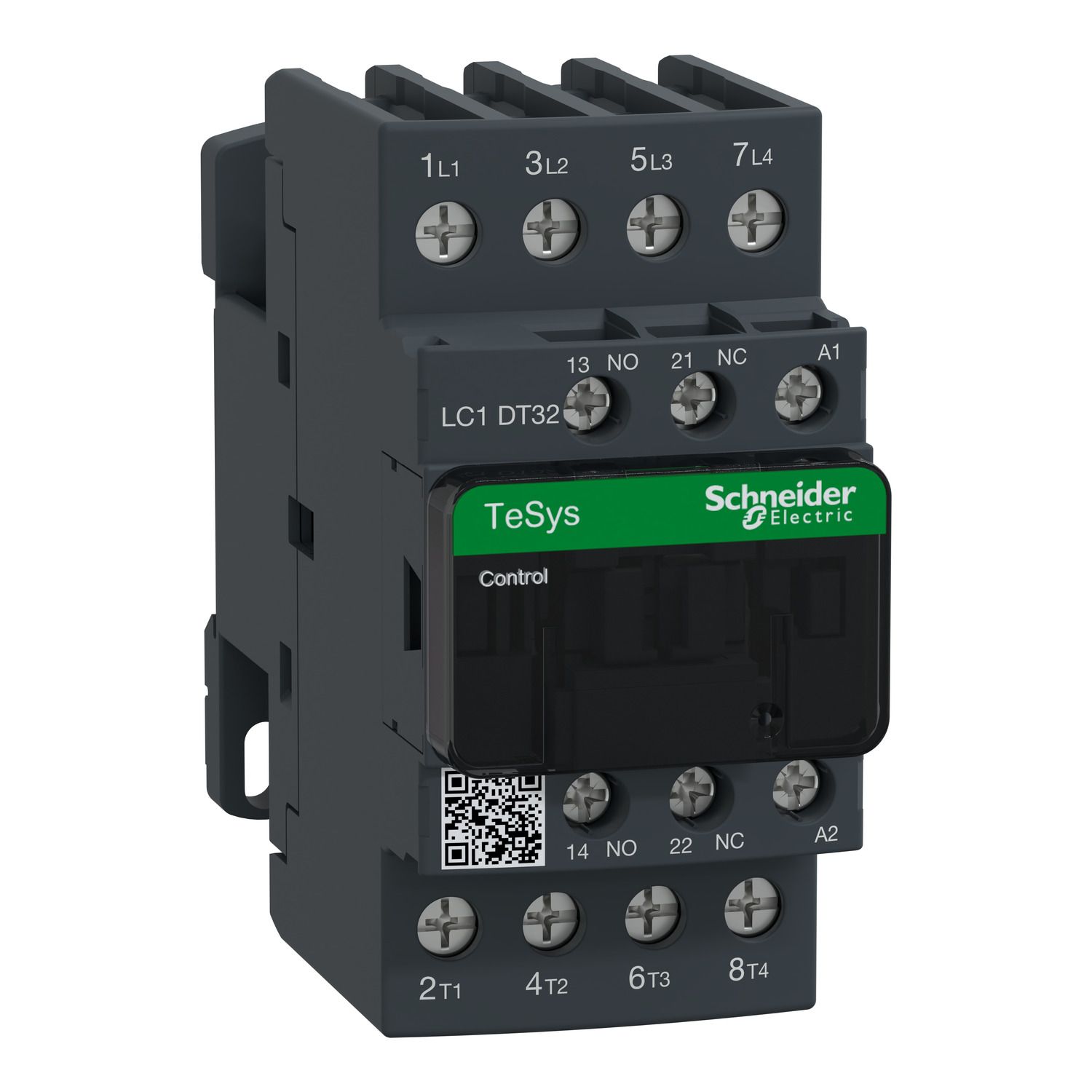 Picture of Contactor, TeSys D, TeSys Deca, 4P(4 NO), AC-1, <= 440V, 32A, 110V AC 50/60Hz coil, screw terminal