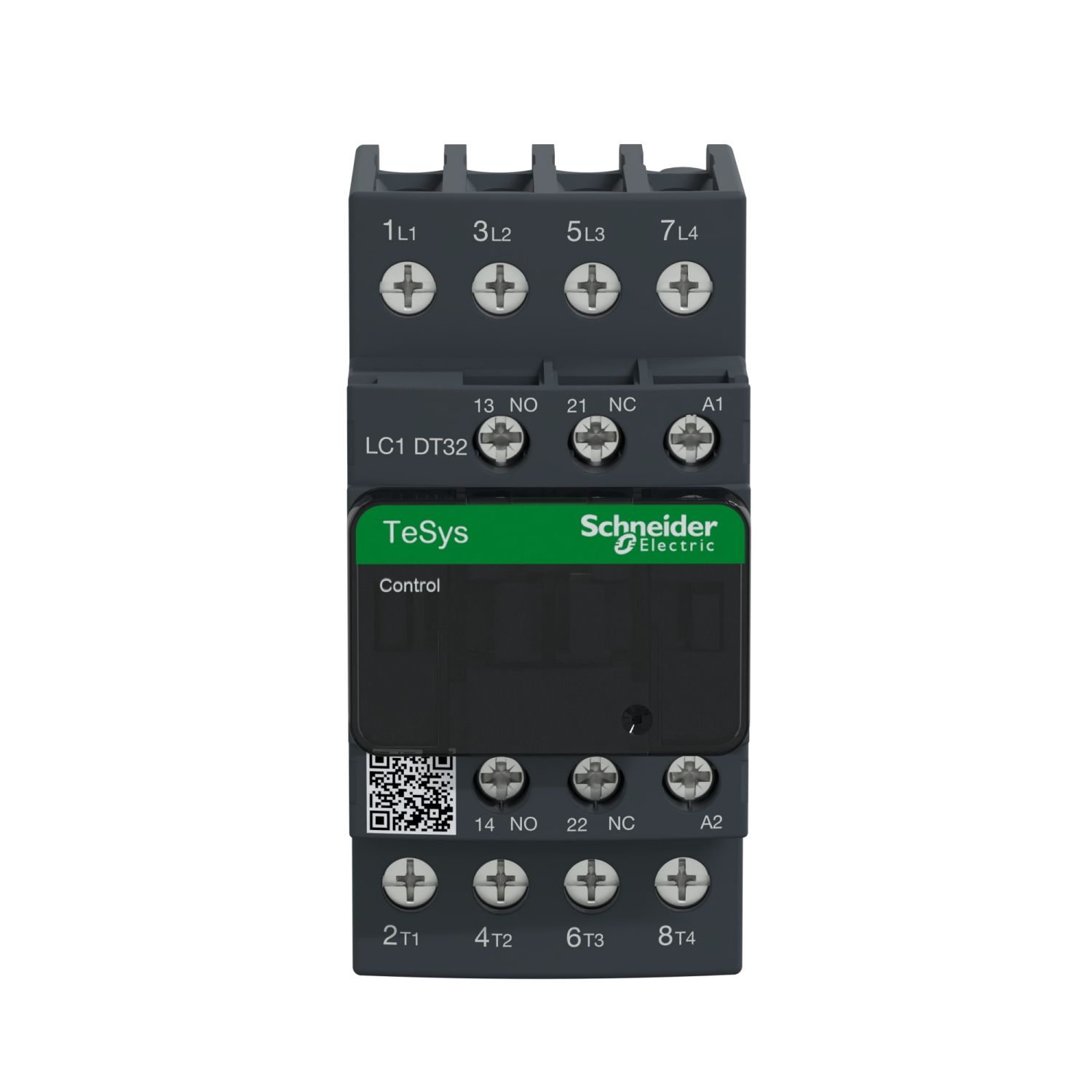 Picture of Contactor, TeSys D, TeSys Deca, 4P(4 NO), AC-1, <= 440V, 32A, 110V AC 50/60Hz coil, screw terminal