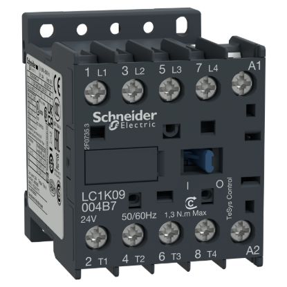 Picture of Contactor, TeSys K, 4P(4NO), AC-1, 440V 20A, 48V AC standard coil