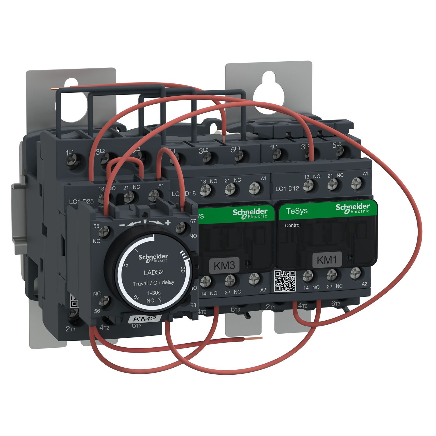 Picture of TeSys Deca, TeSys D, Star Delta Starter , 3 x 3P (3 NO) , 18 A , 24 V AC coil